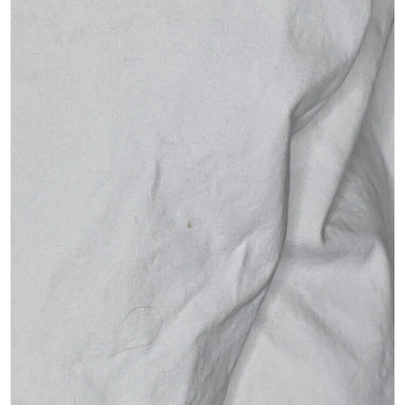 White Capris 18 Cotton Partial Elastic Turquoise Stone Trim NOTES - Picture 7 of 7